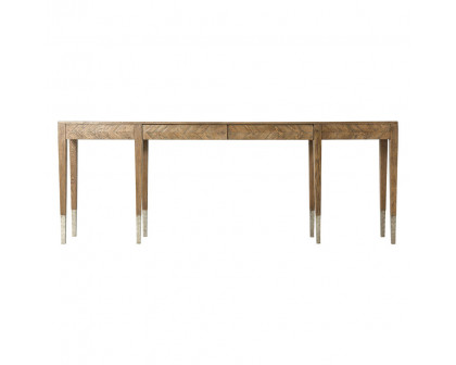 Theodore Alexander Calhoun Long Console Table - Light Echo Oak