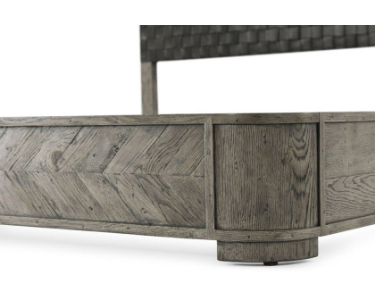 Theodore Alexander Seb Us King Bed - Gray Echo Oak