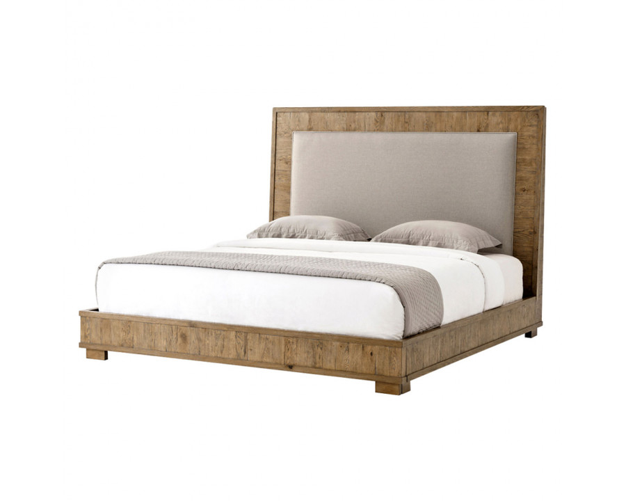 Theodore Alexander Tucker Us King Bed - Light Echo Oak