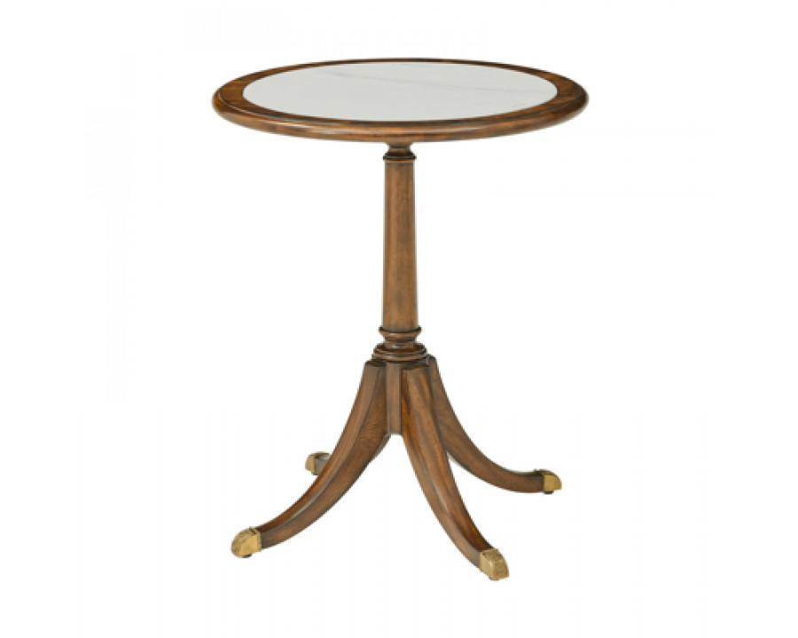 Theodore Alexander Sloane Round Occasional Table - Edwardian Brown