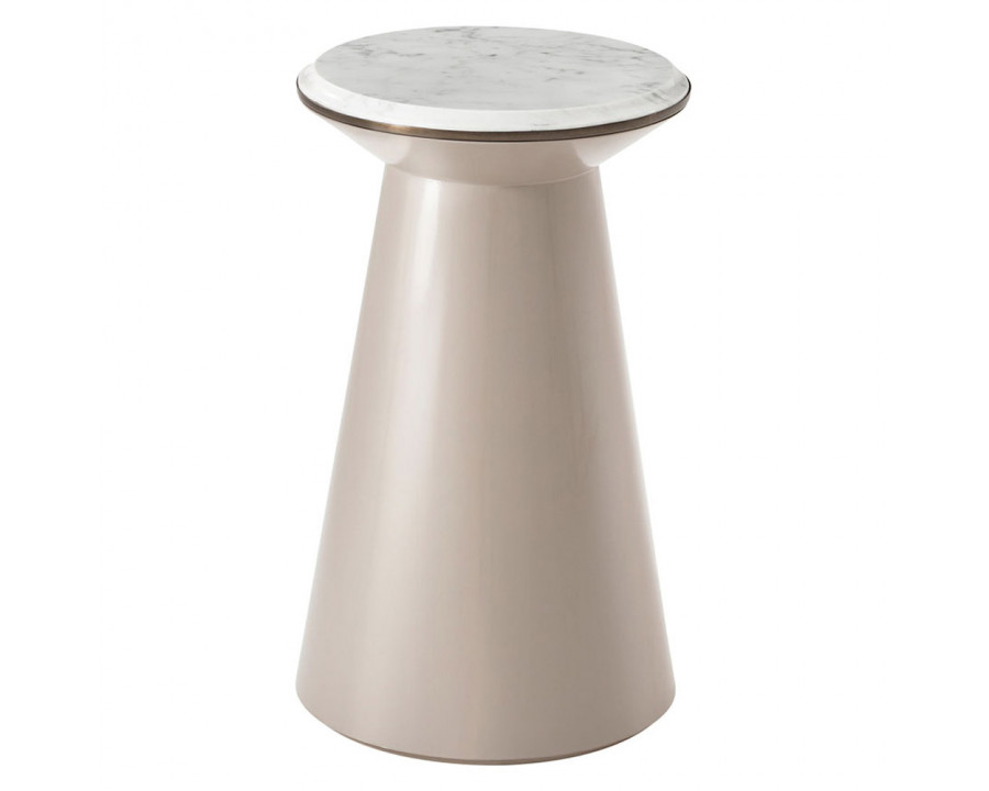 Theodore Alexander - Contour Side Table (Pure Pearl