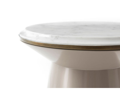 Theodore Alexander™ - Contour Side Table Pure Pearl Small