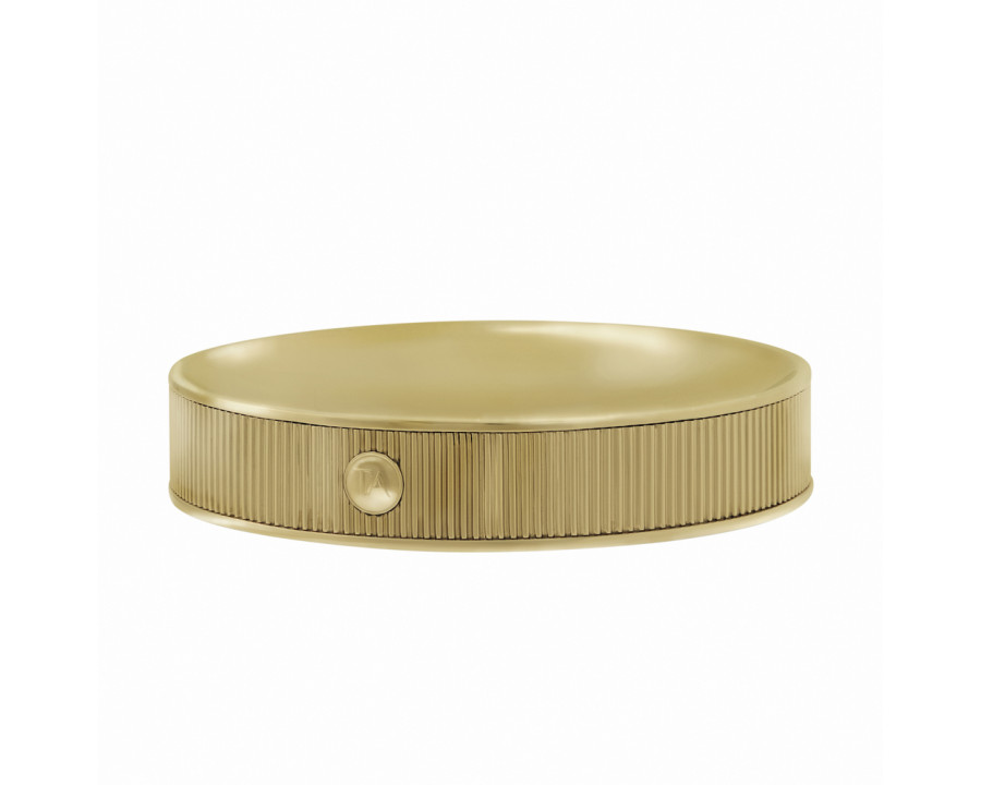 Theodore Alexander Carraway Decorative Tray - Polished Brass