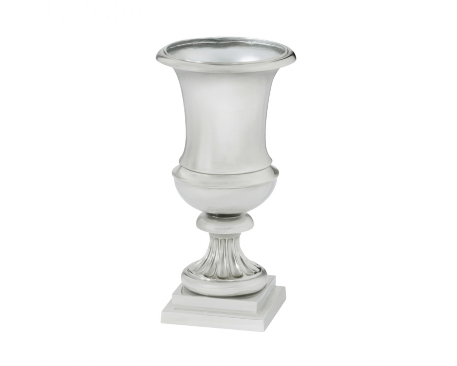 Theodore Alexander - Nave Decorative Urn in Nickel Plated Brass