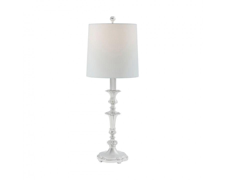 Theodore Alexander Brianna Buffet Lamp - Nickel Plated