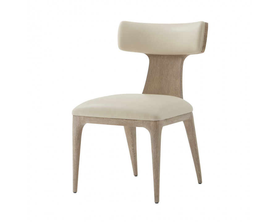 Theodore Alexander Repose Upholstered Dining Side Chair - Gray Oak