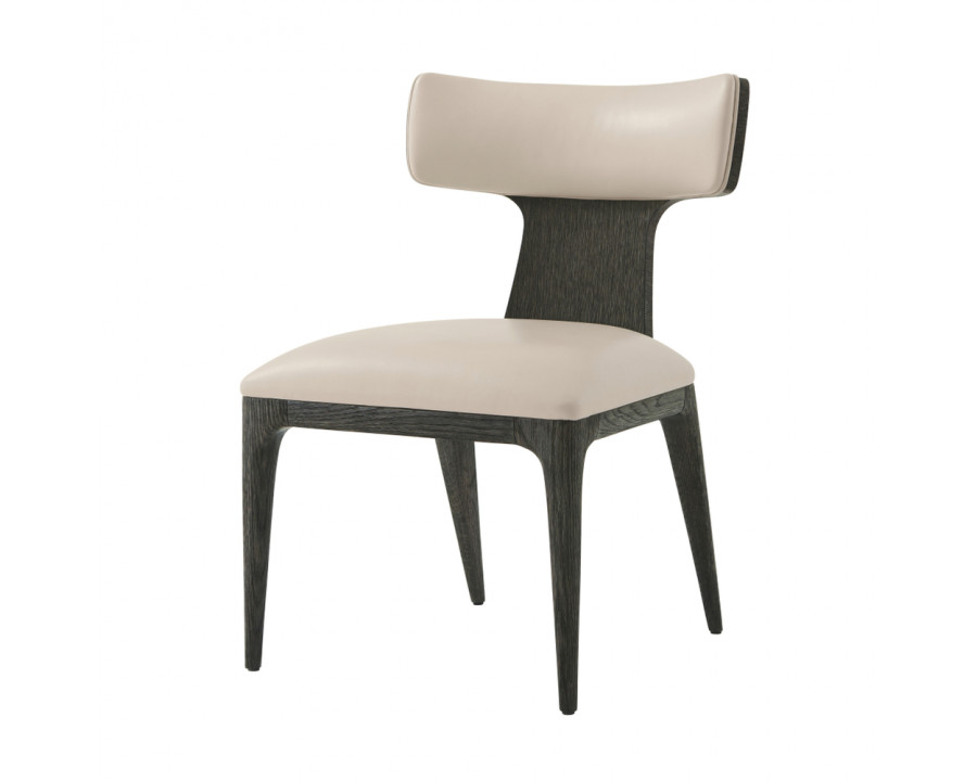 Theodore Alexander Repose Upholstered Dining Side Chair - Charcoal Oak