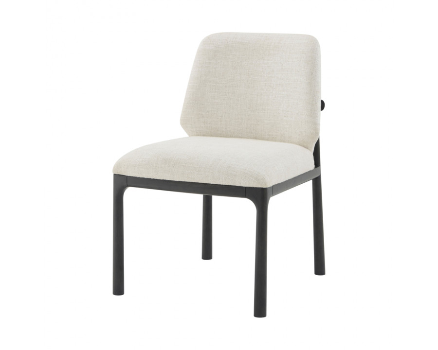 Theodore Alexander Kesden Dining Side Chair - Silent Black, Fabric