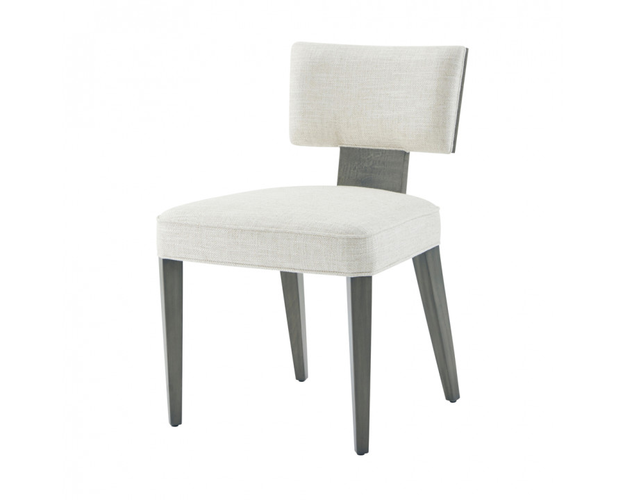 Theodore Alexander Hudson Dining Side Chair - Pebble Gray