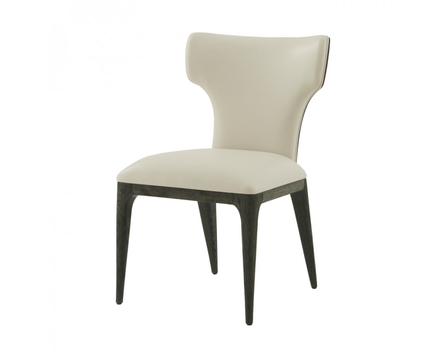 Theodore Alexander Repose II Upholstered Dining Side Chair - Charcoal Oak