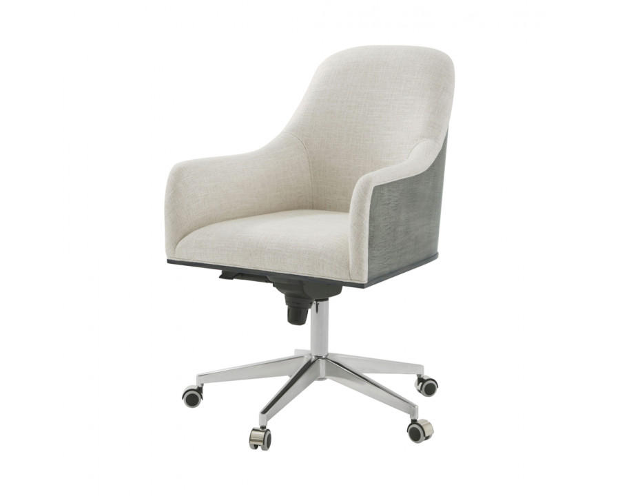 Theodore Alexander - Hudson Desk Chair in Pebble Gray