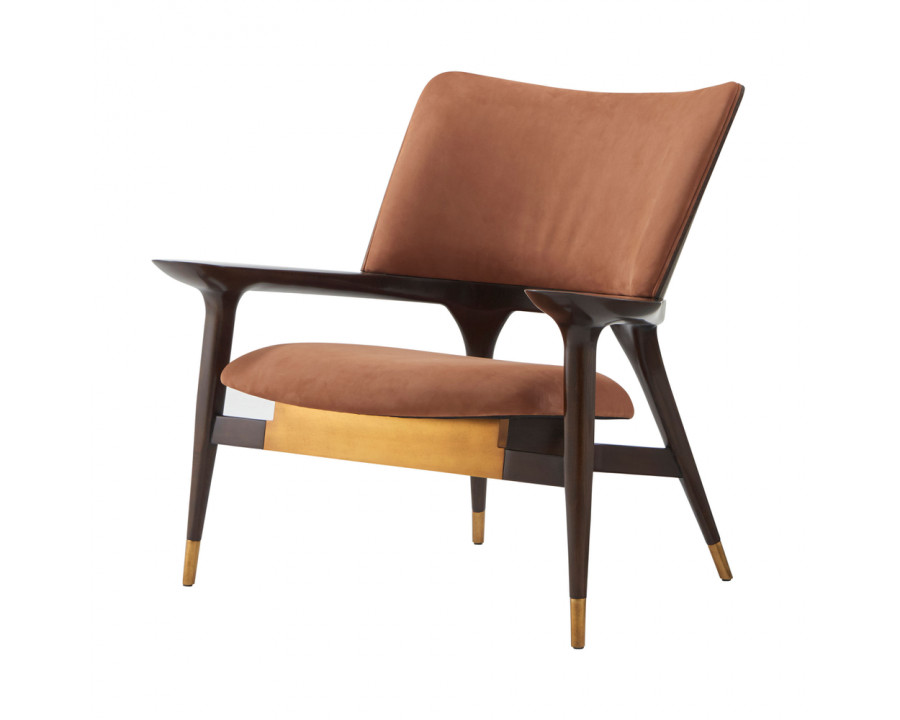 Theodore Alexander Mod Accent Chair - Brown Tamo