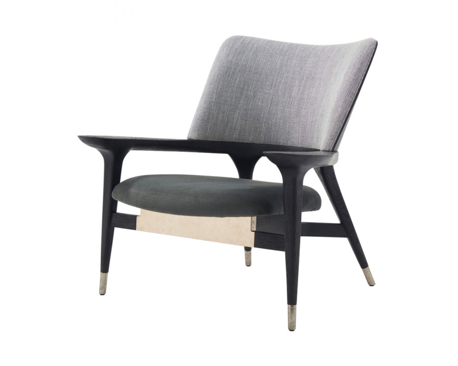 Theodore Alexander Mod Accent Chair - Charcoal Oak