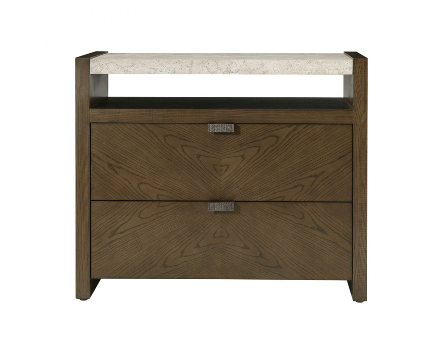 Theodore Alexander Catalina 2-Drawer Nightstand - Earth