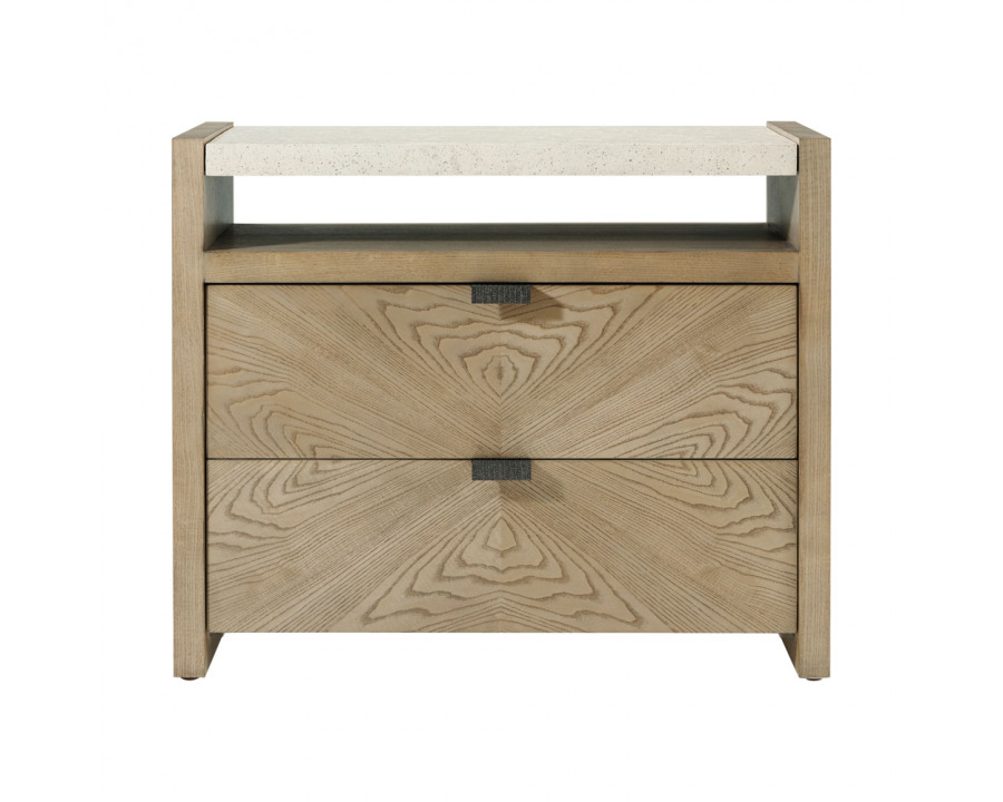 Theodore Alexander Catalina 2-Drawer Nightstand - Dune