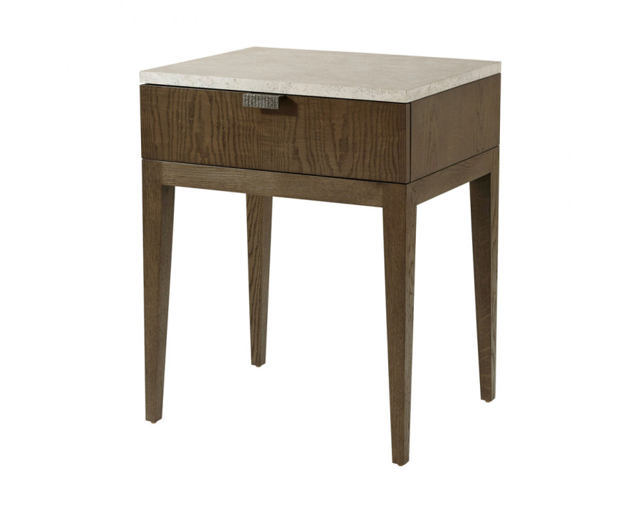 Theodore Alexander Catalina 1-Drawer Nightstand - Earth