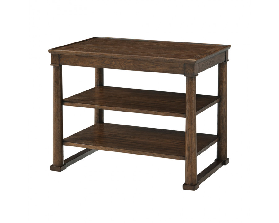 Theodore Alexander Surrey Rectangular Side Table - Brownstone