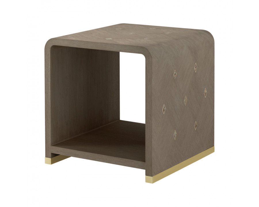 Theodore Alexander Judith Leiber Side Table - Mink