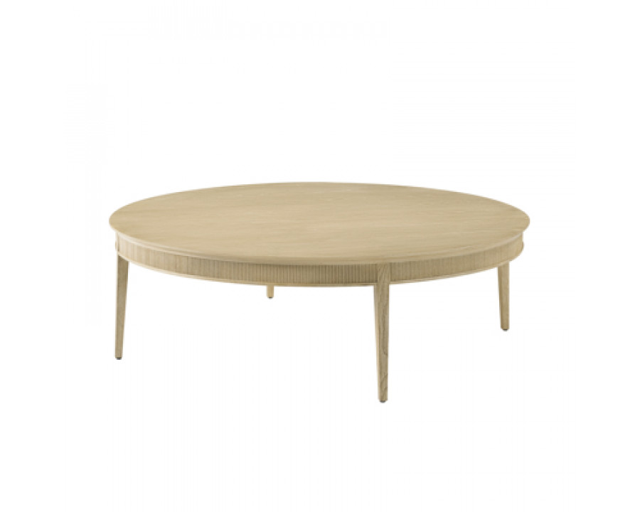 Theodore Alexander Balboa Round Cocktail Table - Coastal Gray