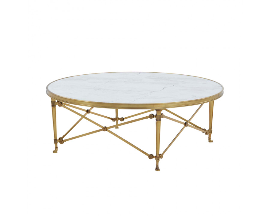 Theodore Alexander Spencer London Brass Cocktail Table