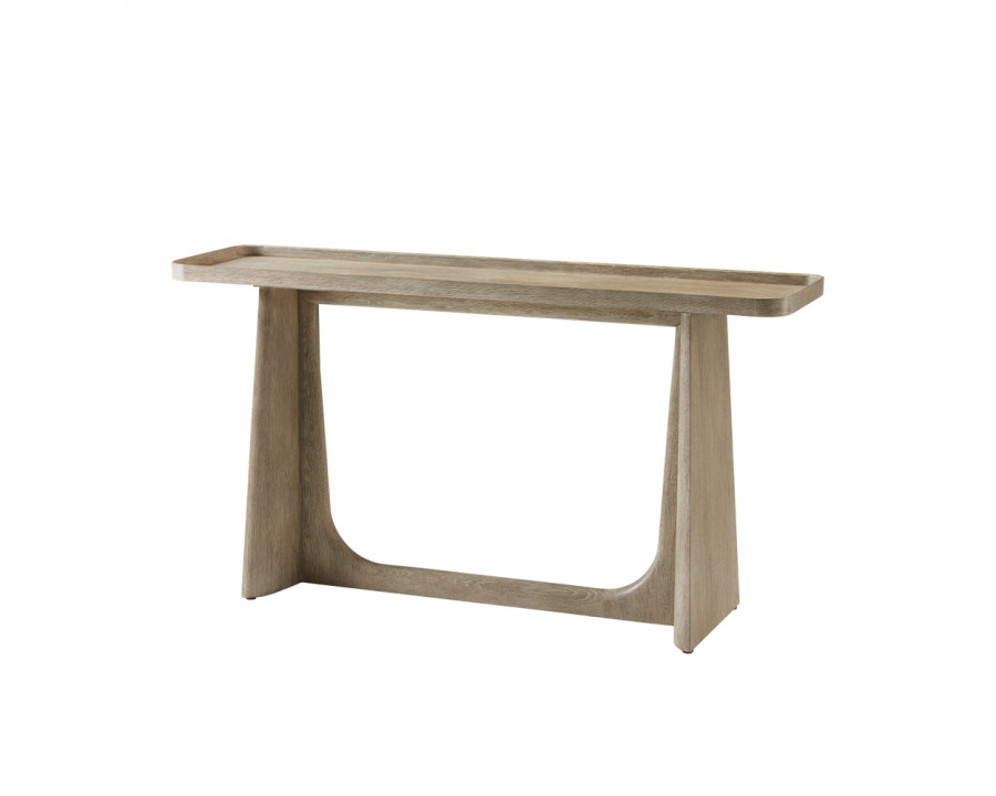 Theodore Alexander Repose Wooden Console Table - Gray Oak