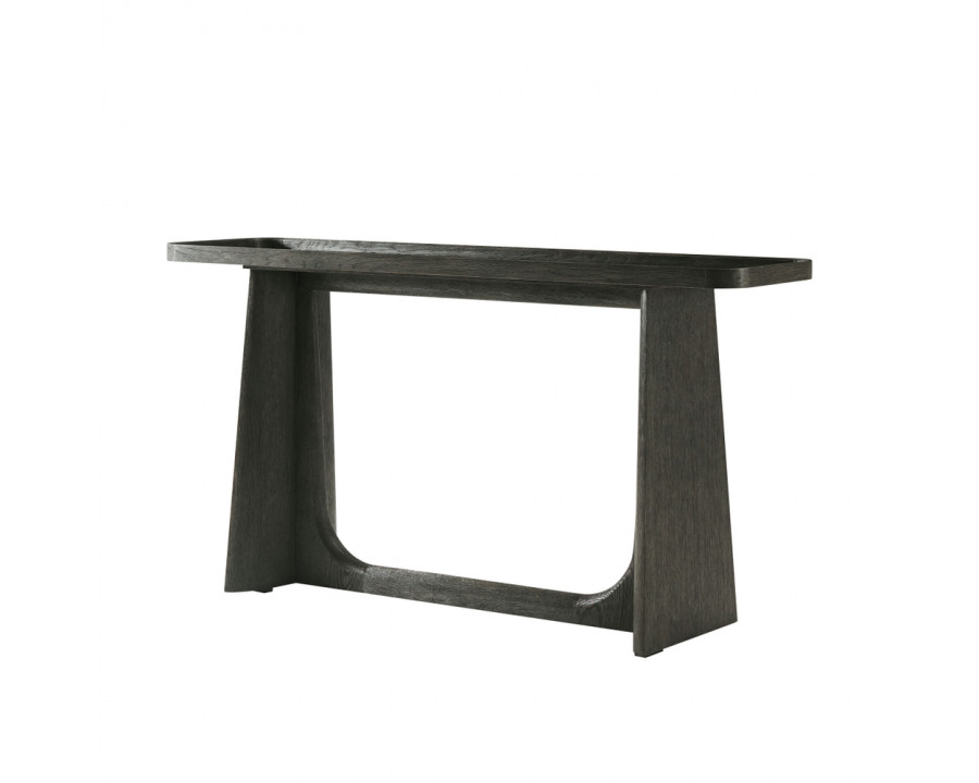 Theodore Alexander Repose Wooden Console Table - Charcoal Oak