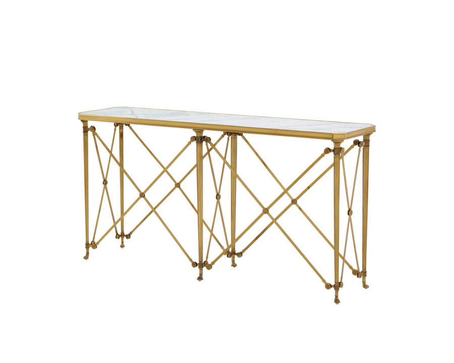 Theodore Alexander Spencer London Brass Console Table