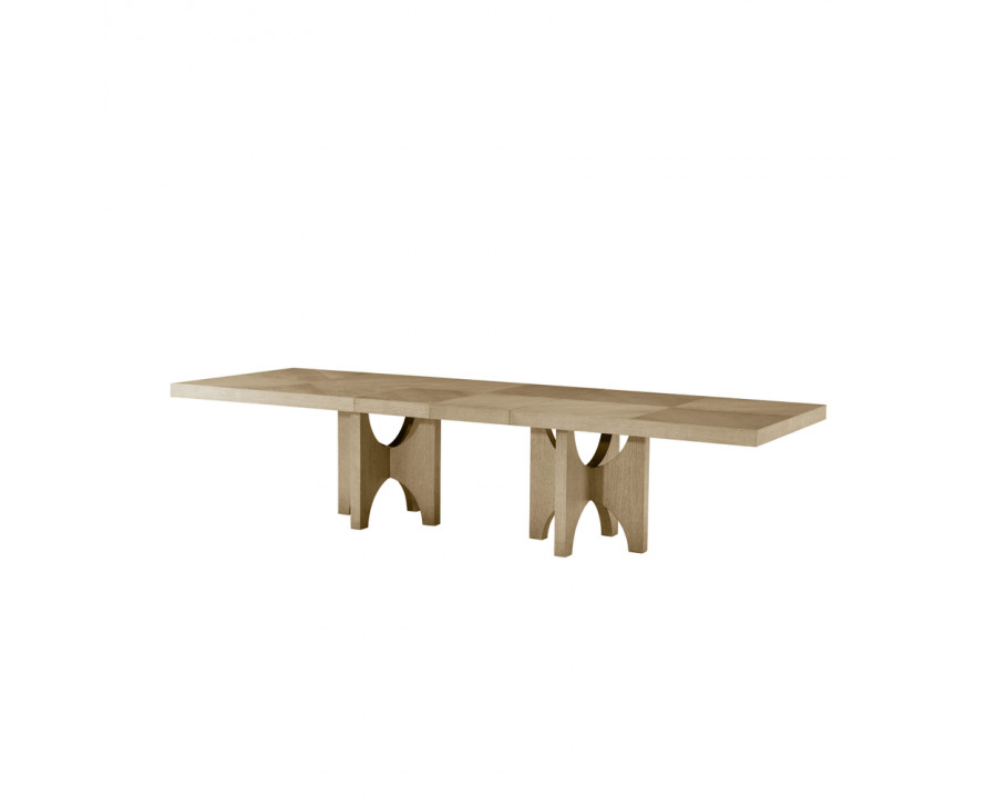 Theodore Alexander Catalina Extending Rectangular Dining Table - Dune