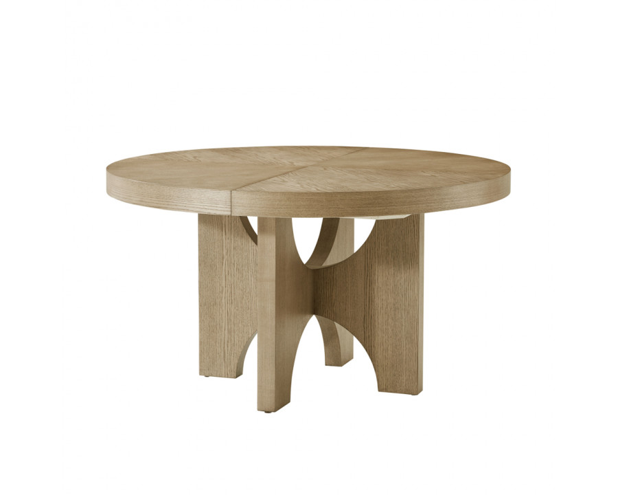 Theodore Alexander Catalina Extending Round Dining Table - Dune