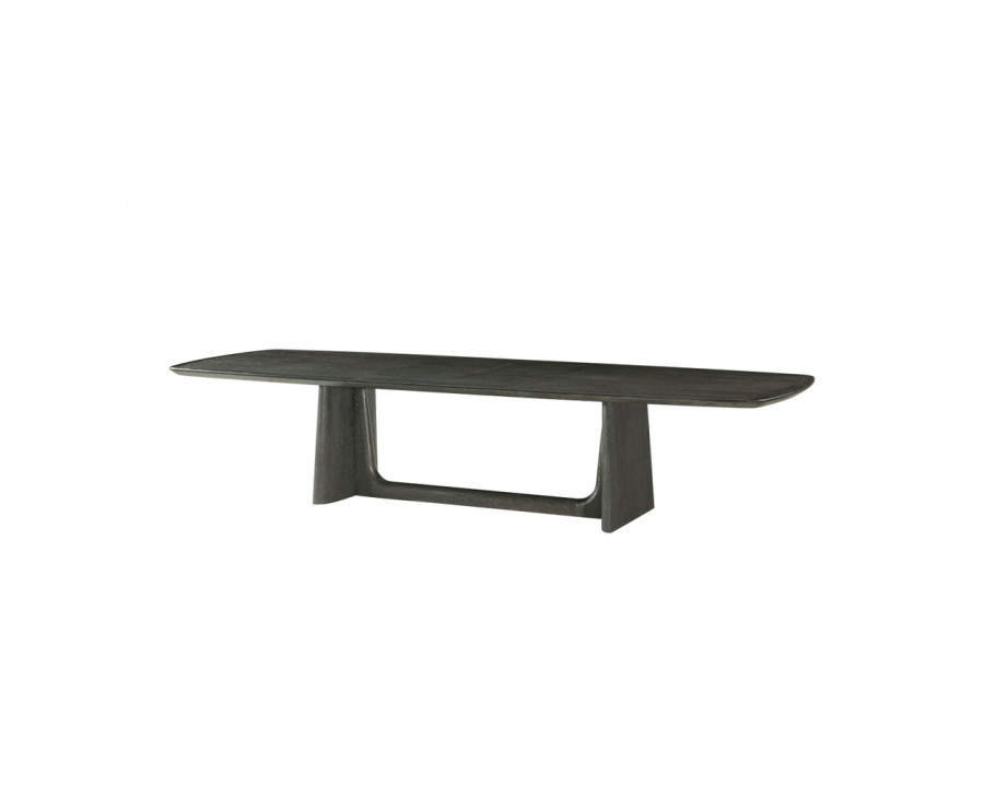 Theodore Alexander Repose Rectangular Extendable Dining Table - Charcoal Oak