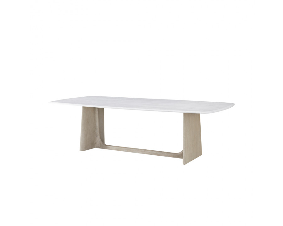 Theodore Alexander Repose Quartz Top Dining Table - Gray Oak