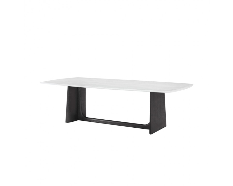 Theodore Alexander Repose Quartz Top Dining Table - Charcoal Oak