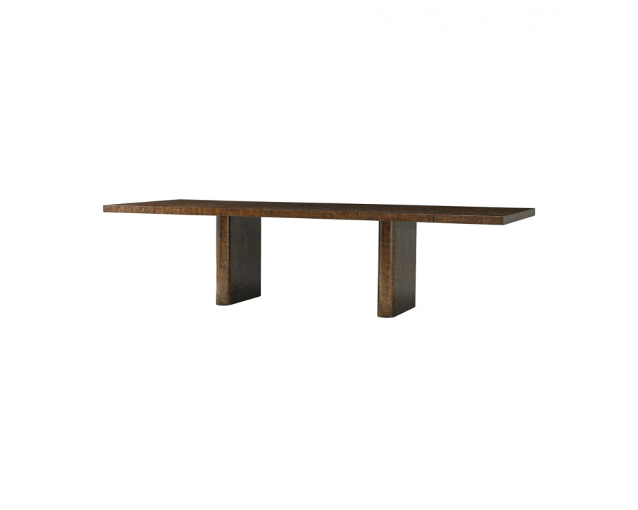 Theodore Alexander Kesden Extending Dining Table - Pyramid Brown