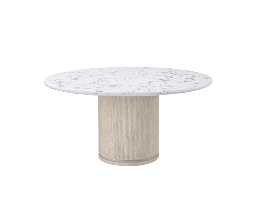 Theodore Alexander - Horizon Round Quartz Dining Table