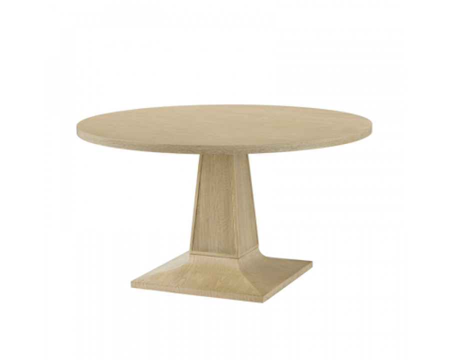 Theodore Alexander Balboa Round Dining Table - Coastal Gray