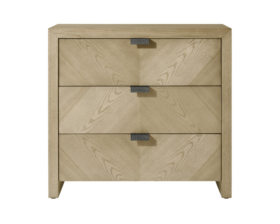 Theodore Alexander Catalina 3-Drawer Nightstand - Dune