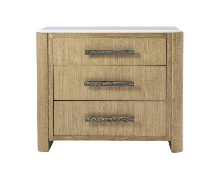 Theodore Alexander Essence Style 2 3-Drawer Nightstand - Blonde