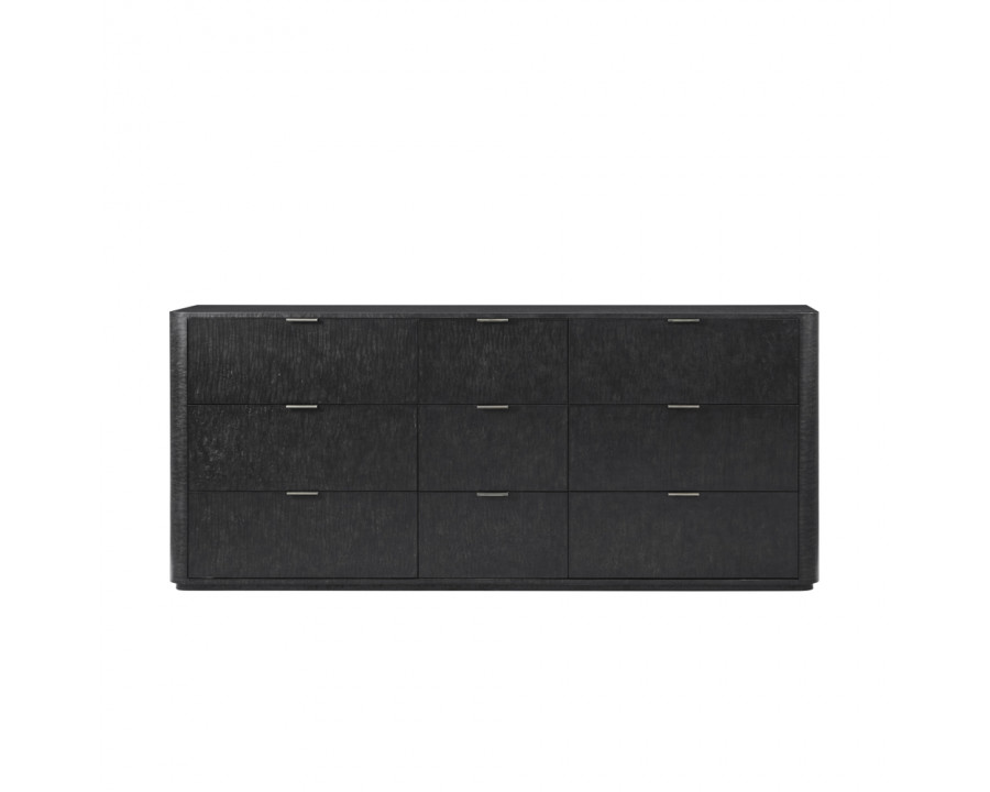 Theodore Alexander Kesden 9-Drawer Dresser - Silent Black/Kesden Brass