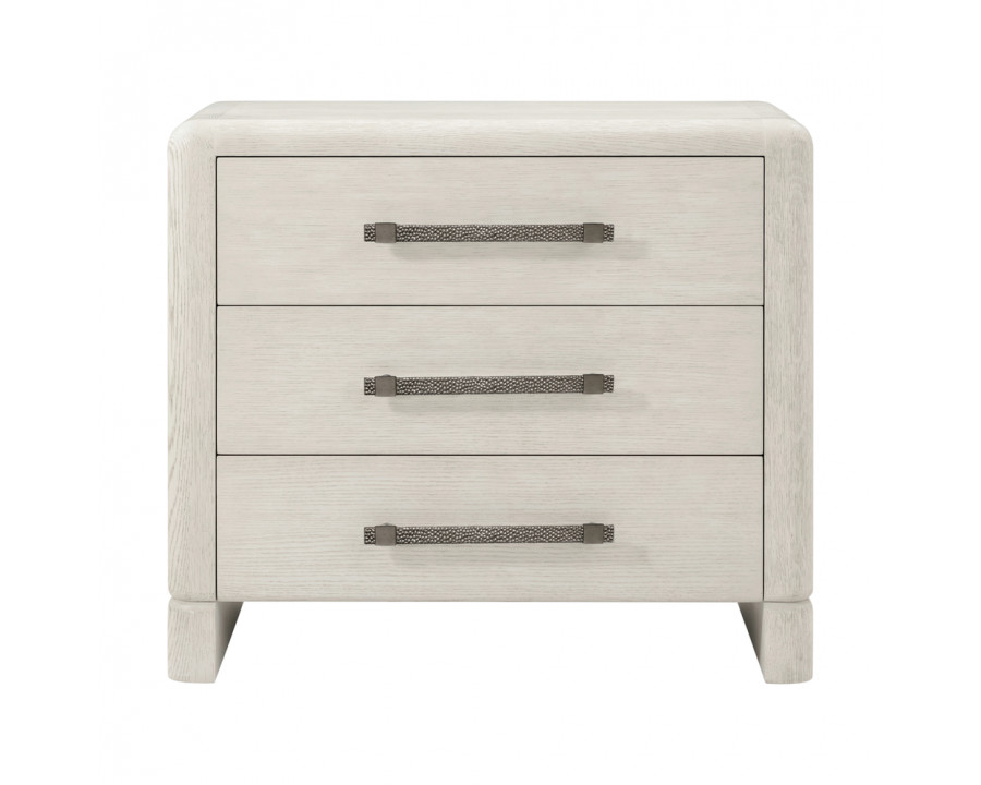 Theodore Alexander Luna 3-Drawer Nightstand - Cascade