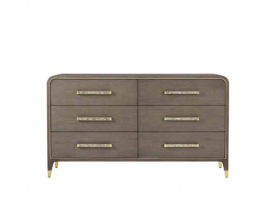 Theodore Alexander Judith Leiber 6-Drawer Dresser - Mink