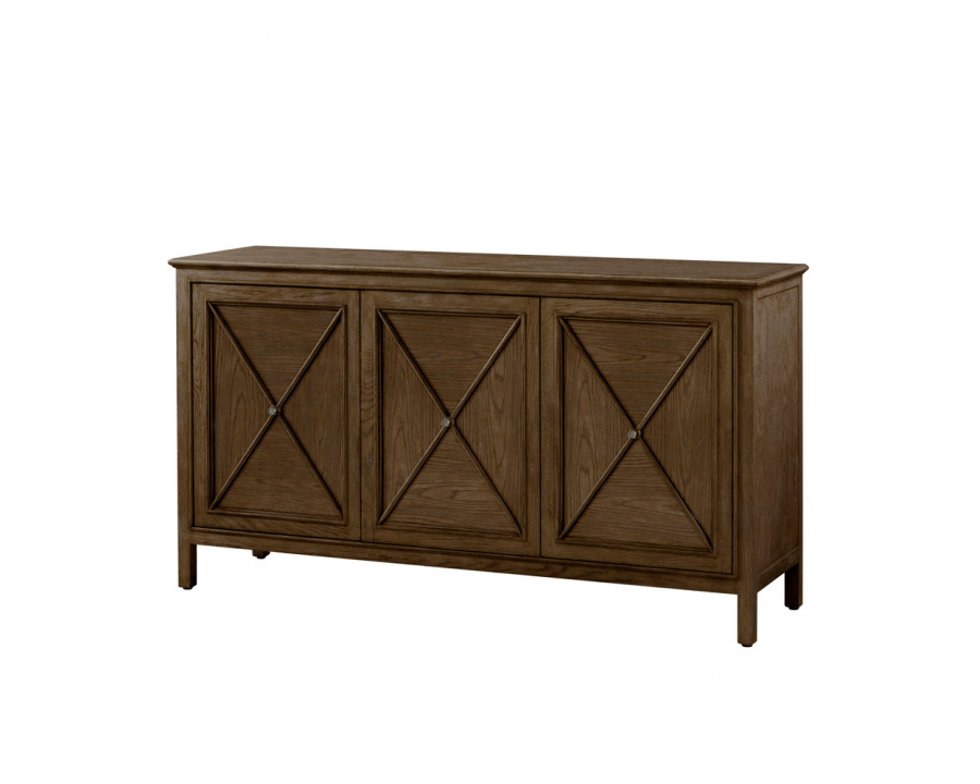 Theodore Alexander Surrey 3-Door Sideboard - Brownstone