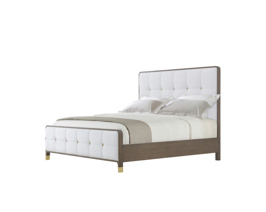 Theodore Alexander Judith Leiber Upholstered King Bed - Mink