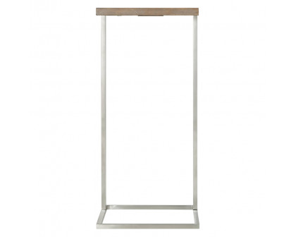 Theodore Alexander Bishop Cantilever Accent Table - Mangrove/Nickel