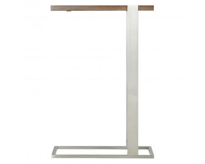 Theodore Alexander Bishop Cantilever Accent Table - Mangrove/Nickel