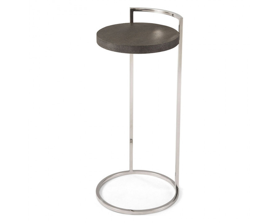 Theodore Alexander Alistair Accent Table - Tempest/Nickel