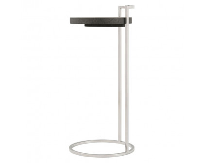 Theodore Alexander Alistair Accent Table - Tempest/Nickel