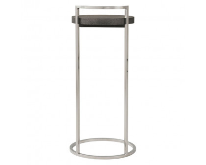 Theodore Alexander Alistair Accent Table - Tempest/Nickel