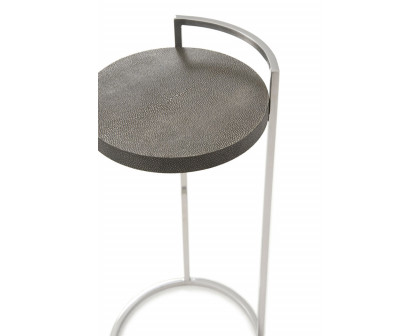 Theodore Alexander Alistair Accent Table - Tempest/Nickel