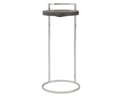 Theodore Alexander Alistair Accent Table - Tempest/Nickel