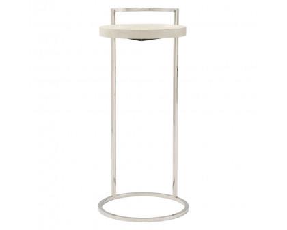 Theodore Alexander Alistair Accent Table - Overcast/Nickel